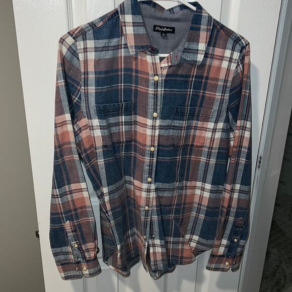 flag & anthem Tops - Flag & Anthem plaid western shirt size small